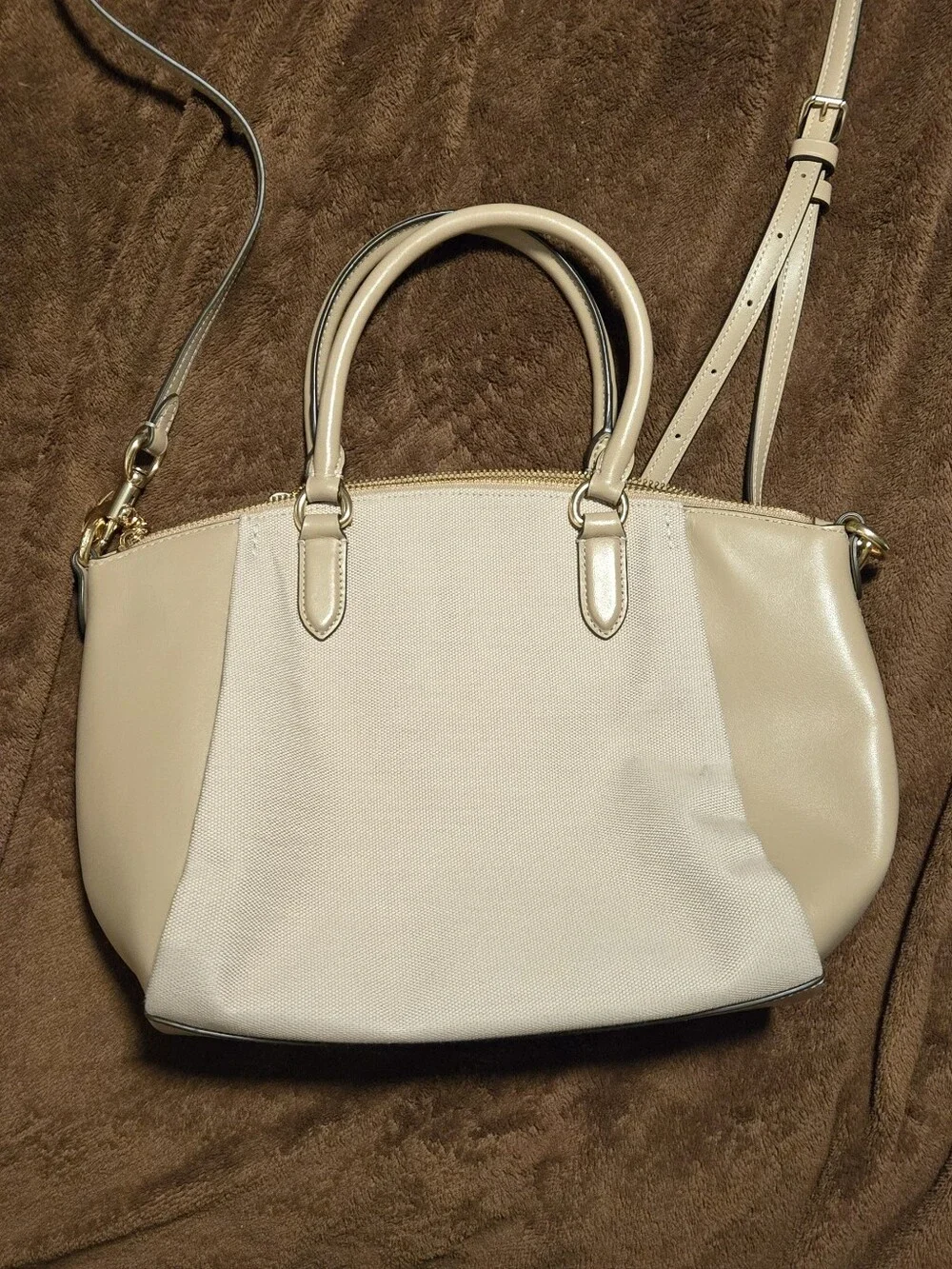 Coach Badge Jacquard Elise Satchel